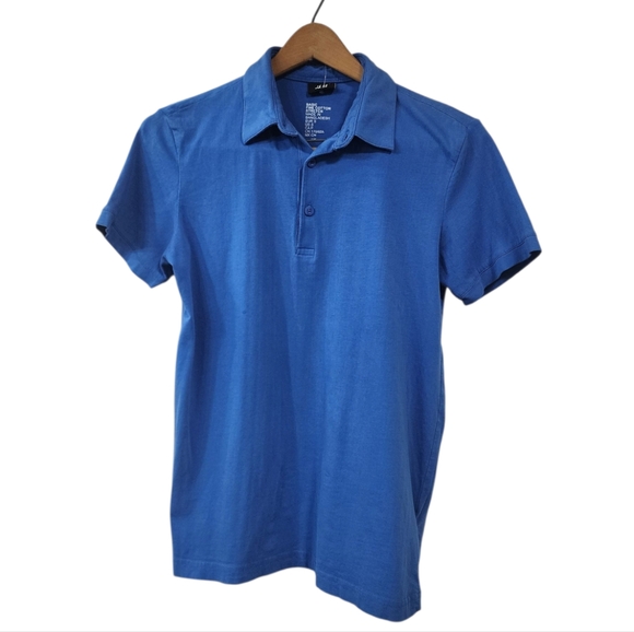 H&M Other - H&M Blue Cotton Stretch Polo Size S
